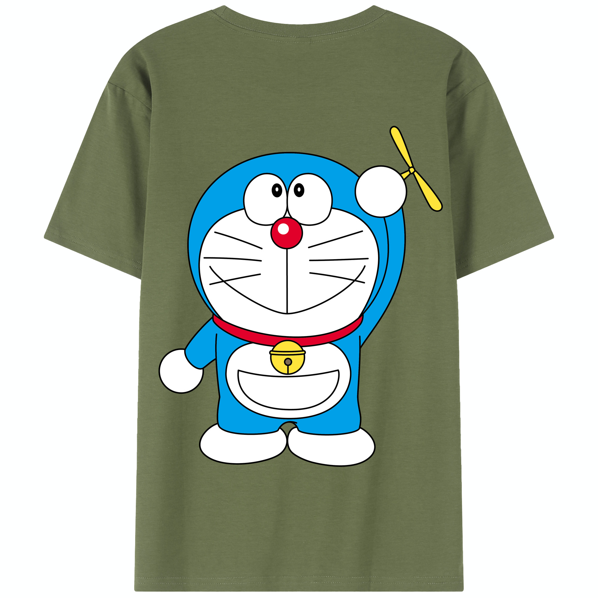 （画像用） ドラえもん Doraemon 綿100％半袖Tシャツ（背面プリント）
